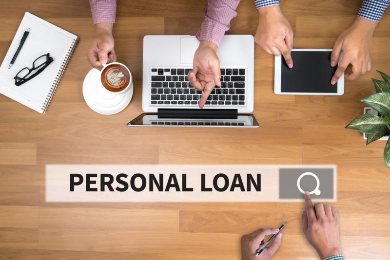 searching for personal loan concept